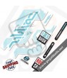 FORK ROCK SHOX DOMAIN WHITE FORK DECALS KIT