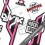 FORK ROCK SHOX LYRIC TYPE B WHITE FORK DECALS KIT (Compatible Product)