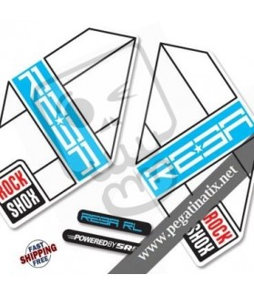 FORK ROCK SHOX REBA 2012 DECALS KIT STICKERS FORKS