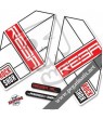 FORK ROCK SHOX REBA 2012 DECALS KIT STICKERS FORKS
