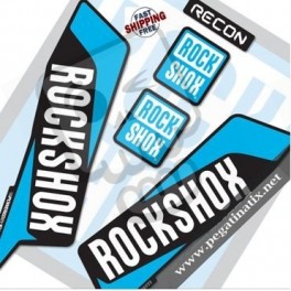 FORK ROCK SHOX RECON 2016 DECALS KIT BLACK FORKS