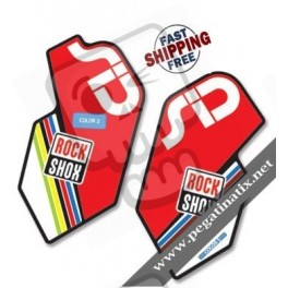 DECALS ROCKSHOX SID 2012 BLACK FORK DECALS KIT