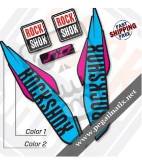 Adhesivos para horquilla negra ROCK SHOX SID 2017 (Producto compatible)