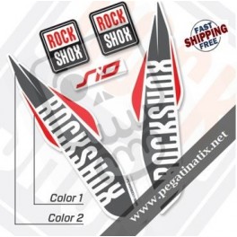 DECALS ROCKSHOX SID 2017 WHITE FORK DECALS KIT