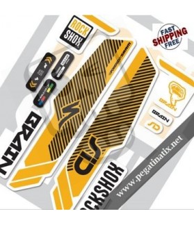 DECALS SID BRAIN 2014 DECALS KIT WHITE FORKS