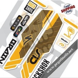 DECALS SID BRAIN 2014 DECALS KIT WHITE FORKS