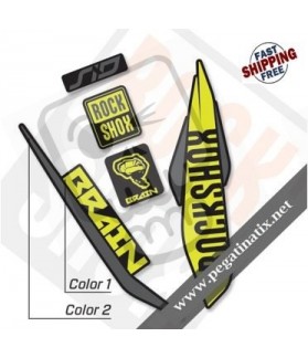 Adhesivos para horquilla black ROCK SHOX SID BRAIN 2017 (Producto compatible)