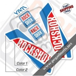 DECALS ROCKSHOX YARI 2017 WHITE FORK DECALS KIT