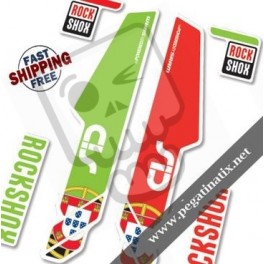 DECALS ROCKSHOX SID PT EDITION 2014 WHITE 