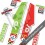 Adhesivos para horquilla blanca ROCK SHOX SID PT EDITION 2014 WHITE (Producto compatible)
