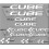 Adhesivo sticker MTB CUBE (Producto compatible)