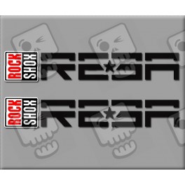 Sticker decal bike ROCK SHOX REBA 18 x 3,1 cm.