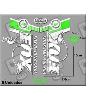 Sticker decal FORK FOX FLOAT x 6