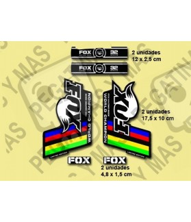 Sticker decal FORK FOX WORLD CHAMPION
