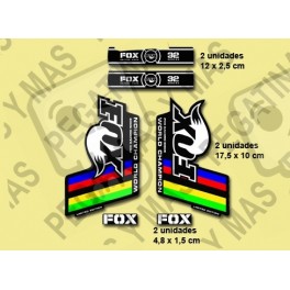 Sticker decal FORK FOX WORLD CHAMPION