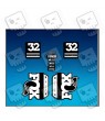 Sticker decal FORK FOX 32 PERFORMANCE ELITE 2017 AM89 