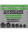 STICKER DECALS BIKE MONDRAKER SET 