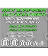 STICKER DECALS BIKE MONDRAKER SET 