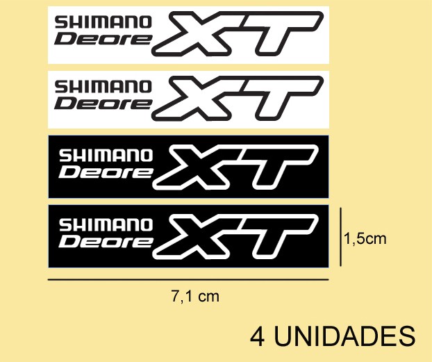 Sticker decal bike SHIMANO DEORE XT