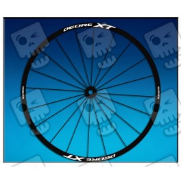 Sticker decal bike wheel rims SHIMANO DEORE XT 