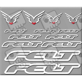 STICKER DECALS BIKE FELT