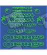 STICKER DECALS BIKE ORANGE HITMAN