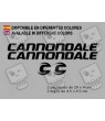STICKER DECALS BIKE CANNONDALE 