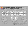 STICKER DECALS BIKE CANNONDALE 