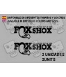 Sticker decal bike FOX RACING x2