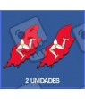 Stickers decals Motorcycle ISLE OF MAN