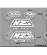  STICKERS DECALS HELMET NZI