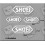 Adhesivo stickers casco SHOEI (Producto compatible)