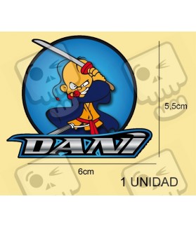 Adhesivo sticker DANI PEDROSA (Producto compatible)