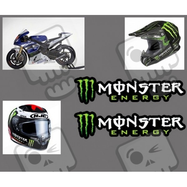Stickers helmet motorcycle - Monster Energy - M-Stickers