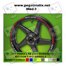 WHEEL RIMS STICKER DECAL AUFKLEBER AUTOCOLLANT VINYL ADESIVI YAMAHA MT 07