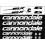 Adhesivo sticker MTB CANNONDALE SIX (Producto compatible)
