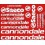 Adhesivo sticker MTB CANNONDALE SAECO (Producto compatible)