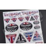 Triumph Large decal sticker set 24x32 cm Speed triple DAYTONA 675 Laminated