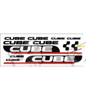Sticker decal bike set CUBE TWO COLORS (Produit compatible)