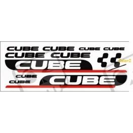 Sticker decal bike set CUBE TWO COLORS