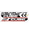 Sticker decal bike set CUBE TWO COLORS