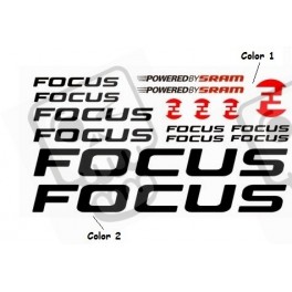 STICKER DECALS BIKE FOCUS SRAM