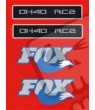 Stickers decals FOX 40RC2 LIMITED EDITION