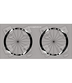 Stickers decals wheel rims HED 
