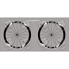 Stickers decals wheel rims HED 