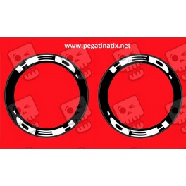 Stickers decals wheel rims HED 