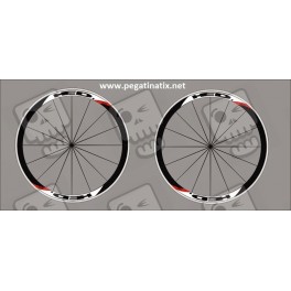 Stickers decals wheel rims HED 