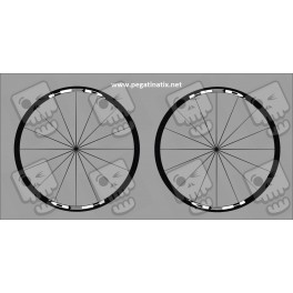 Stickers decals wheel rims HED 