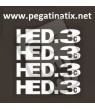 Stickers decals wheel rims HED 