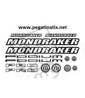 STICKER DECALS BIKE MONDRAKER SET 